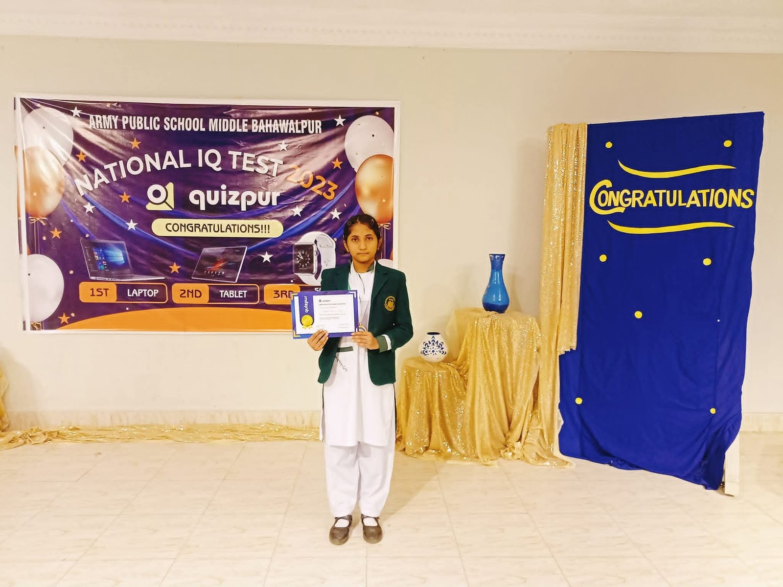 APS Bahawalpur National IQ Test 2023 winner
